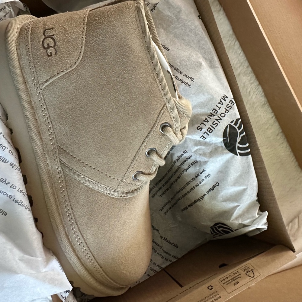 UGG Beige Suede Boots